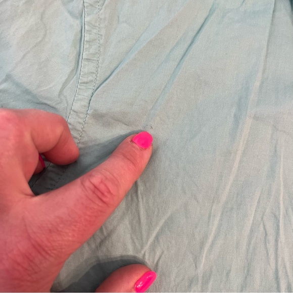 Ralph Lauren light turquoise short sleeve button down size medium 10-12 - Picture 4 of 6